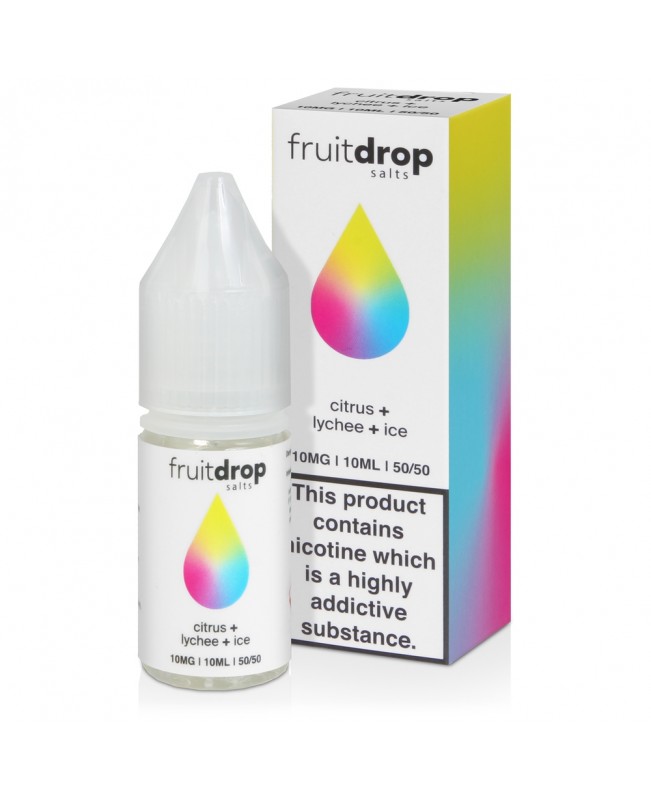 Citrus & Lychee Ice Nic Salt E-Liquid by Fruit Drop