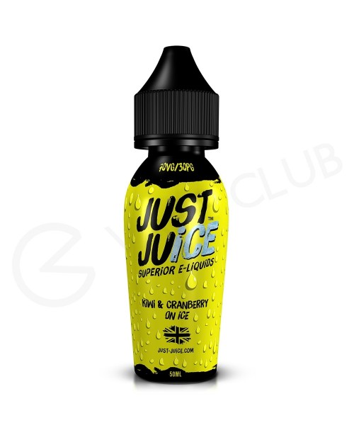 Kiwi Cranberry & Ice Shortfill E-liquid by Jus...