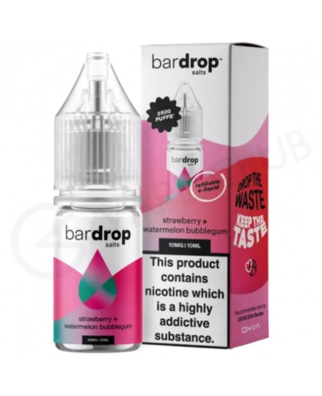 Strawberry Watermelon Bubblegum Nic Salt E-Liquid by Bar Drop Salts