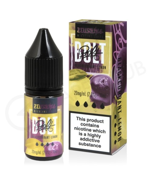 Blackcurrant Lemon Nic Salt E-Liquid by Bolt