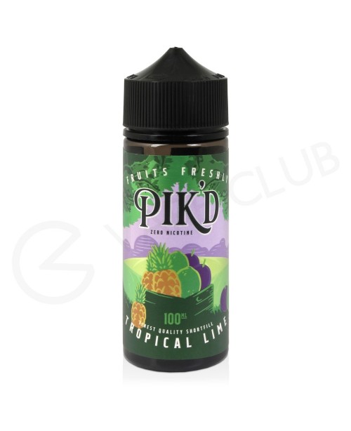 Tropical Lime Shortfill E-Liquid by Pik'd 100ml