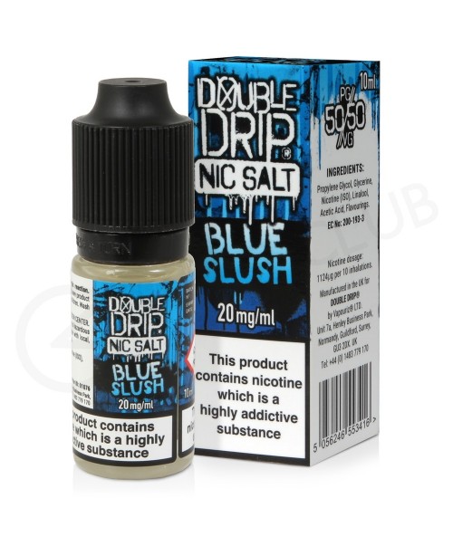 Blue Slush Nic Salt E-Liquid by Double Drip