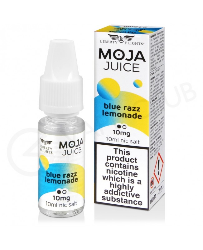 Blue Razz Lemonade Nic Salt E-Liquid by Moja Juice