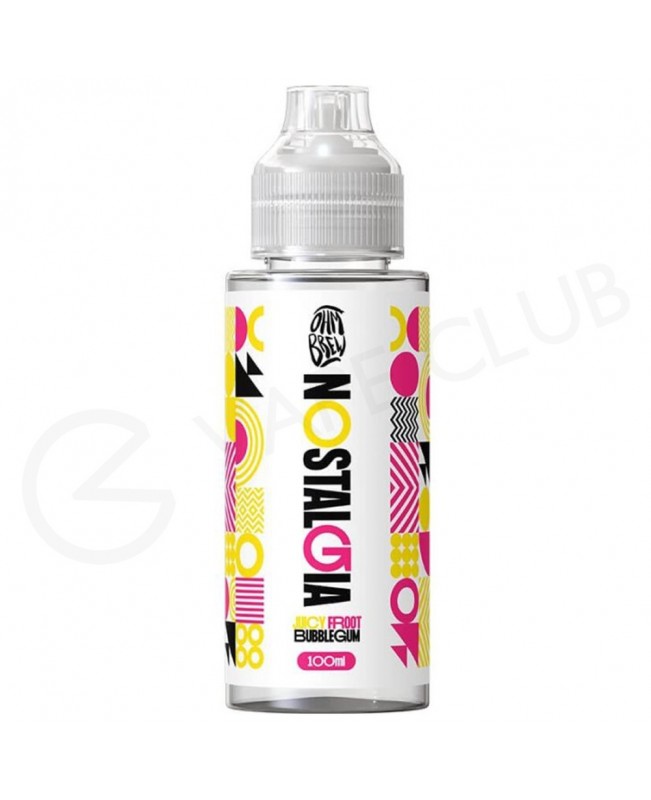 Juicy Froot Bubblegum Shortfill E-Liquid by Nostalgia 100ml