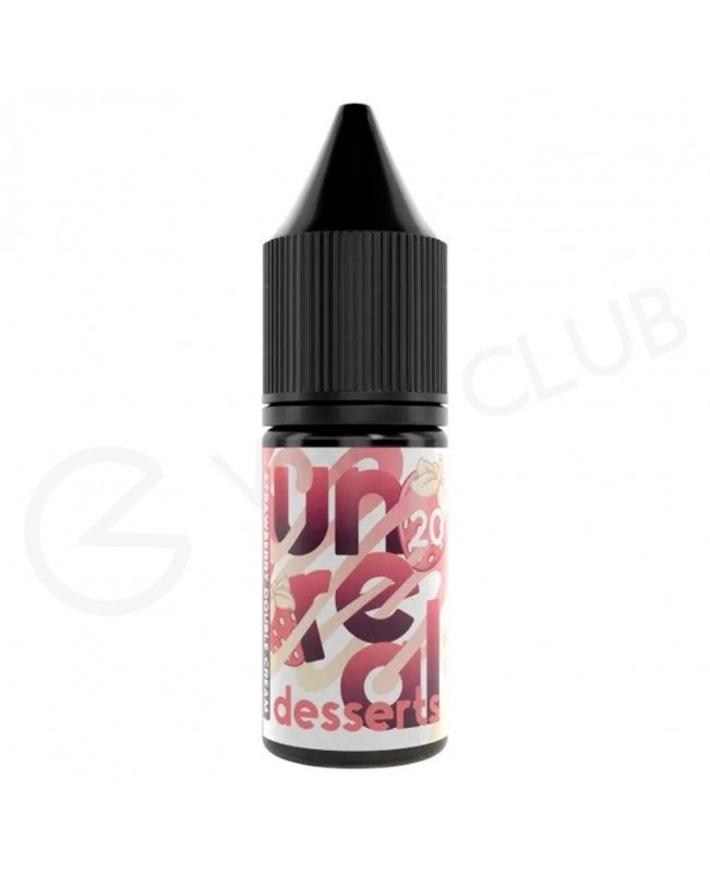 Strawberry Double Cream Nic Salt E-Liquid by Unreal Desserts