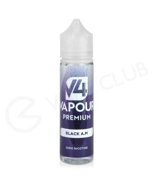 Black AM Shortfill E-Liquid by V4 V4POUR Premium 5...