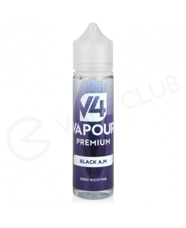 Black AM Shortfill E-Liquid by V4 V4POUR Premium 50ml