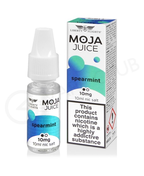 Spearmint Nic Salt E-Liquid by Moja Juice