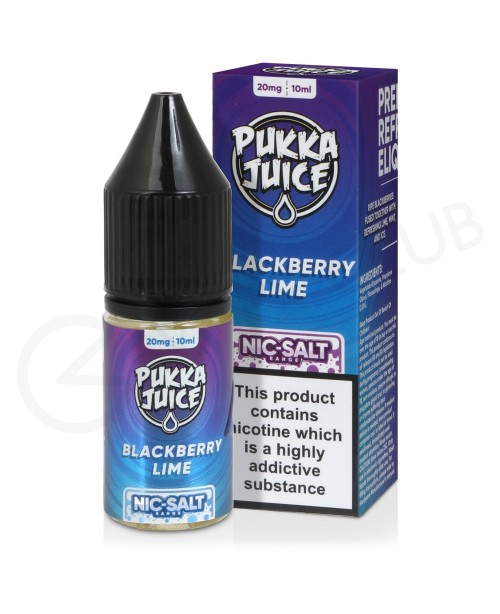 Blackberry Lime Nic Salt E-Liquid by Pukka Juice