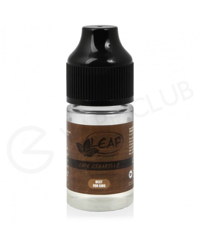 Cafe Cigarillo Shortfill E-Liquid by Manabush Leaf Range