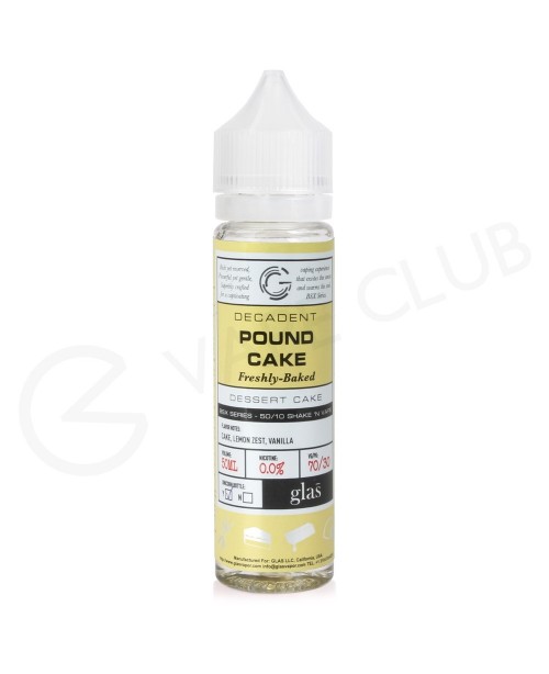 Pound Cake Shortfill E-Liquid by Glas Basix 50ml