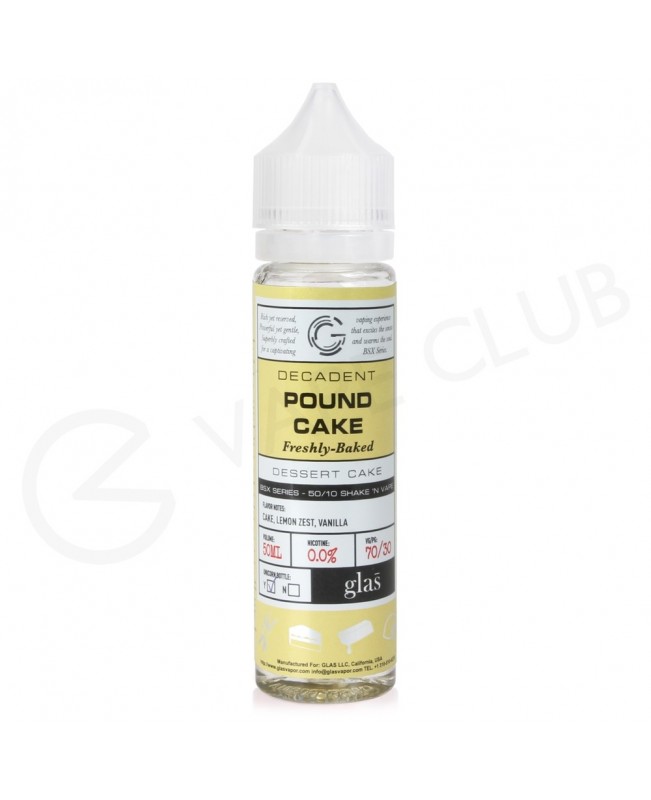 Pound Cake Shortfill E-Liquid by Glas Basix 50ml