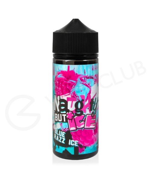 Blue Razz Ice Shortfill E-Liquid by Naughty But Ic...