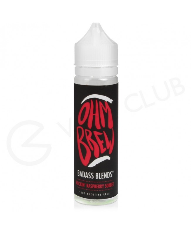 Rockin Raspberry Sorbet Shortfill E-liquid by Ohm Brew Badass Blends 50ml