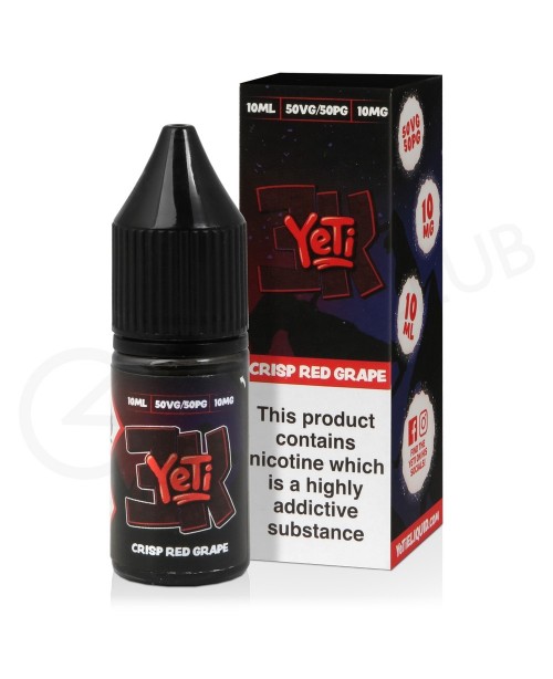 Crisp Red Grape E-Liquid by Yeti 3K Bar Salt