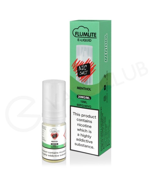 Menthol Nic Salt E-Liquid by Flumlite