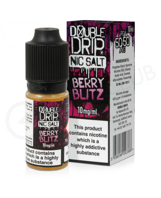 Berry Blitz Nic Salt E-Liquid by Double Drip