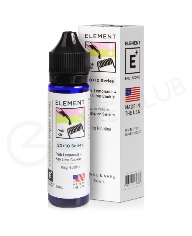 Pink Lemonade & Key Lime Cookie Shortfill E-Liquid by Element Emulsions 50ml