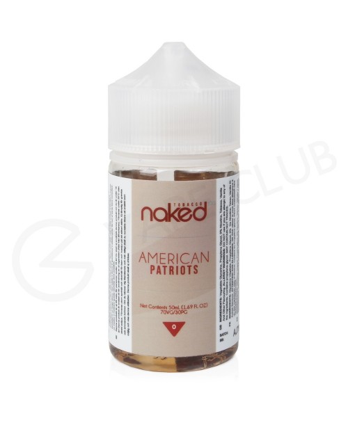 American Patriots Shortfill E-Liquid by Naked 100 ...