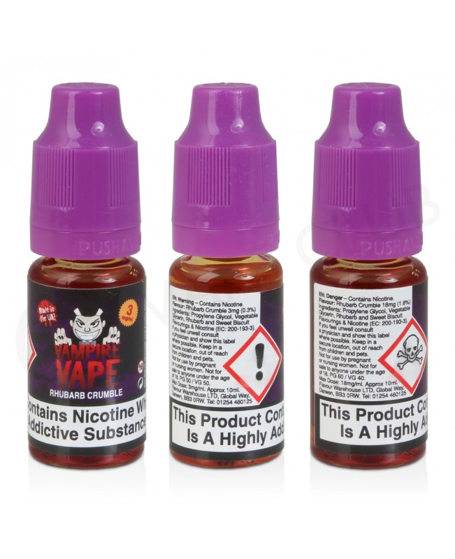 Rhubarb Crumble E-Liquid by Vampire Vape