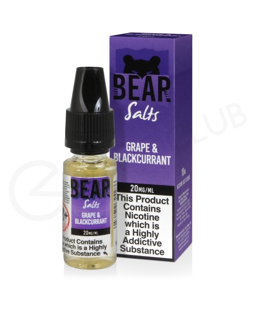 Grape & Blackcurrant Nic Salt E-Liquid by Bear...