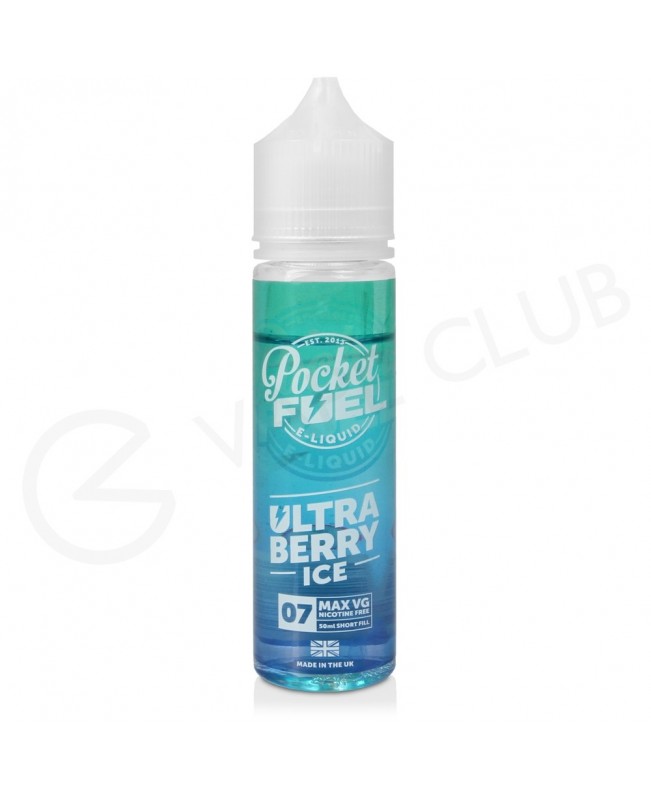 Ultra Berry Iced Shortfill E-Liquid by Pocket Fuel 50ml