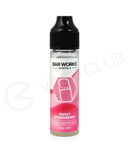 Sweet Strawberry Shortfill E-Liquid by Bar Works 5...