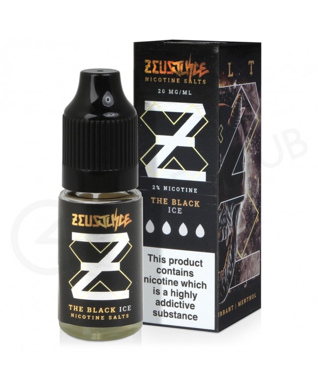 The Black Ice Nic Salt E-Liquid by Zeus Juice