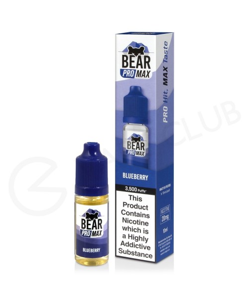 Blueberry Nic Salt E-Liquid by Bear Pro Max