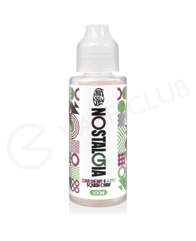 Sour Cherry & Apple Squash Chew Shortfill E-Liquid by Nostalgia 100ml