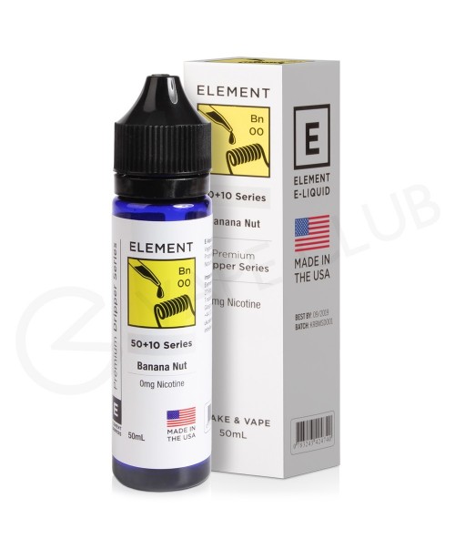 Banana Nut Dripper Shortfill E-Liquid by Element 5...