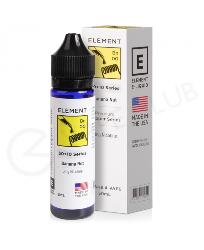 Banana Nut Dripper Shortfill E-Liquid by Element 50ml