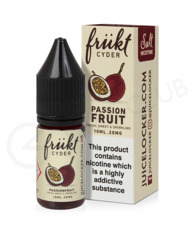 Passionfruit Nic Salt E-Liquid by Frukt Cyder