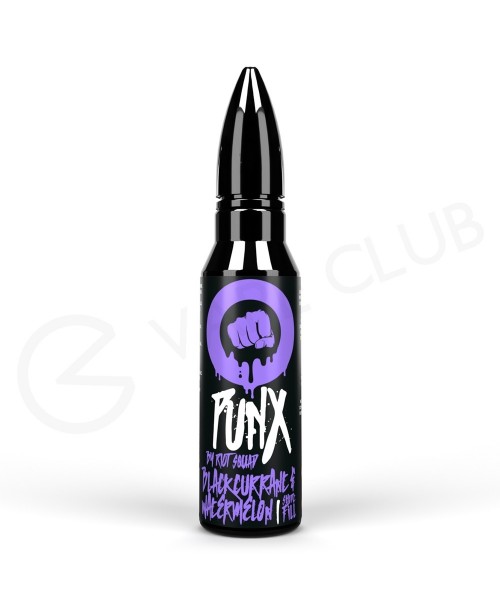 Blackcurrant Watermelon Shortfill E-Liquid by Punx...