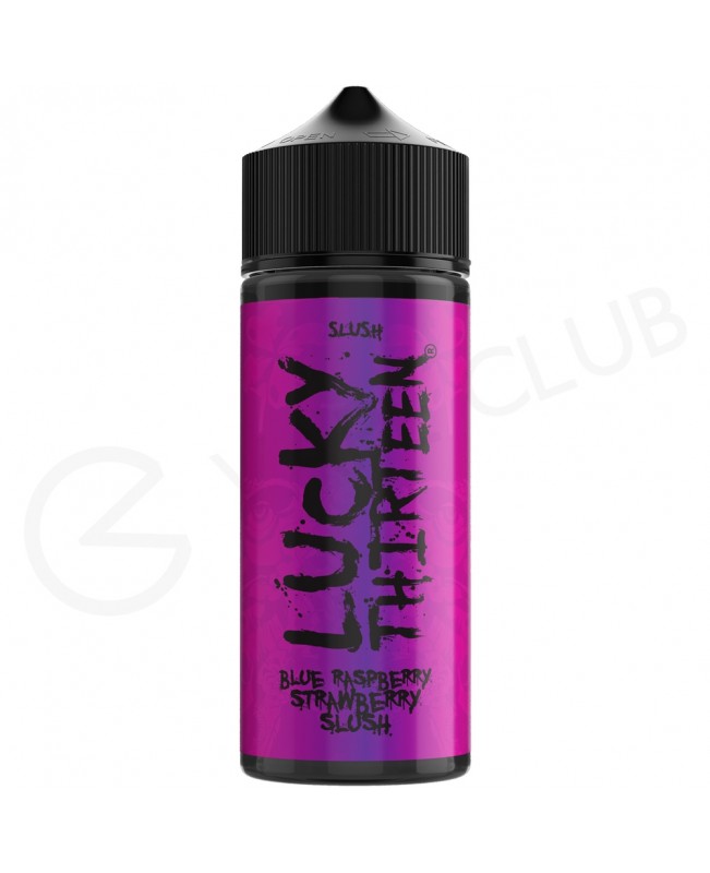 Blue Raspberry & Strawberry Slush Shortfill E-Liquid by Lucky Thirteen 100ml