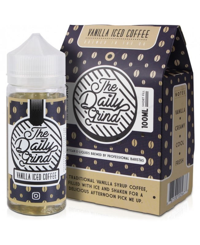 Vanilla Iced Coffee Shortfill E-Liquid by The Daily Grind 100ml