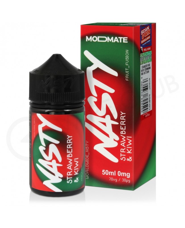 Strawberry & Kiwi Modmate Shortfill E-Liquid by Nasty 50ml