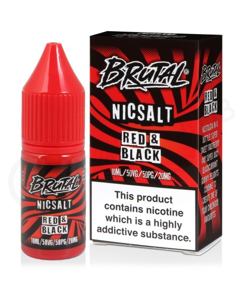 Red & Black Nic Salt E-Liquid by Brutal