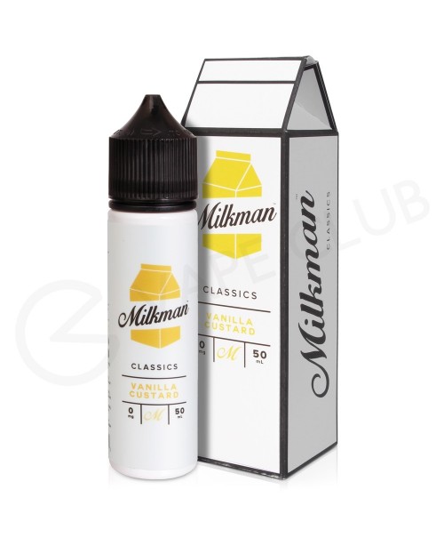 Vanilla Custard Shortfill E-Liquid by The Milkman ...