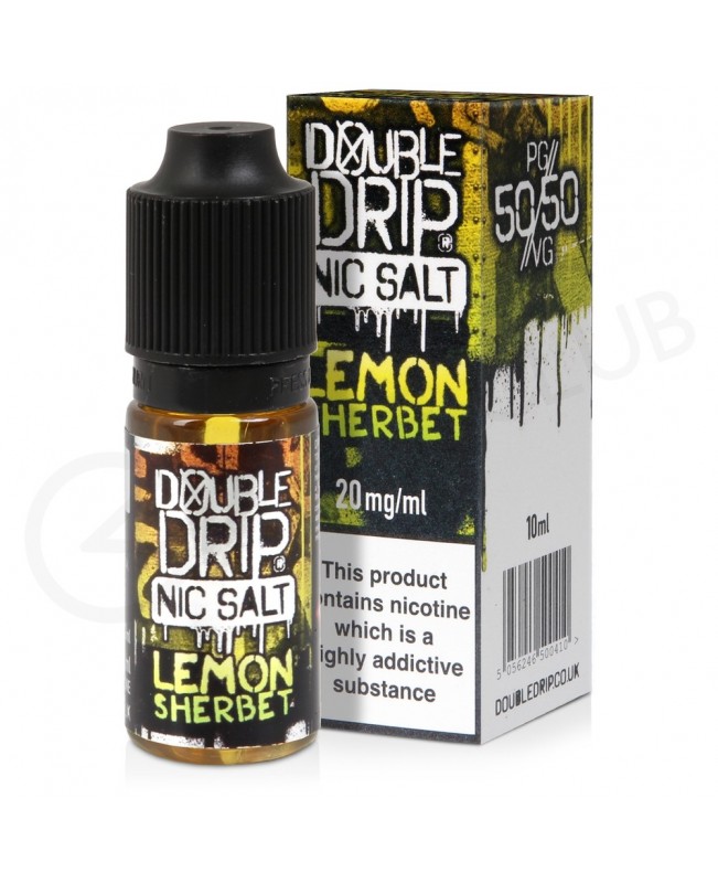 Lemon Sherbet Nic Salt E-Liquid by Double Drip