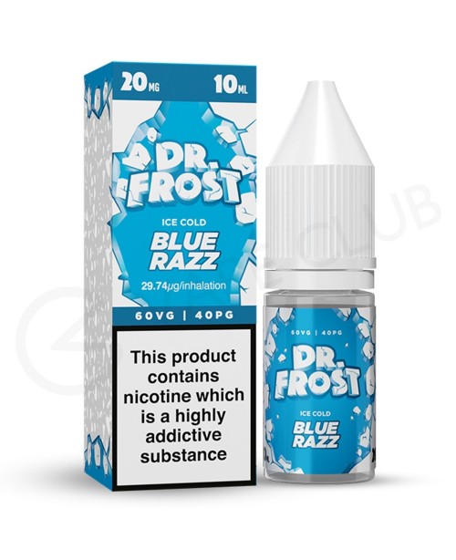 Blue Raspberry Ice Nic Salt E-Liquid by Dr Frost