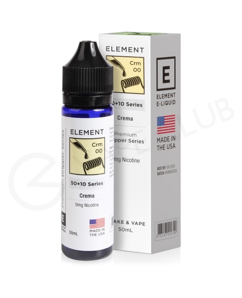 Crema Dripper Shortfill E-Liquid by Element 50ml