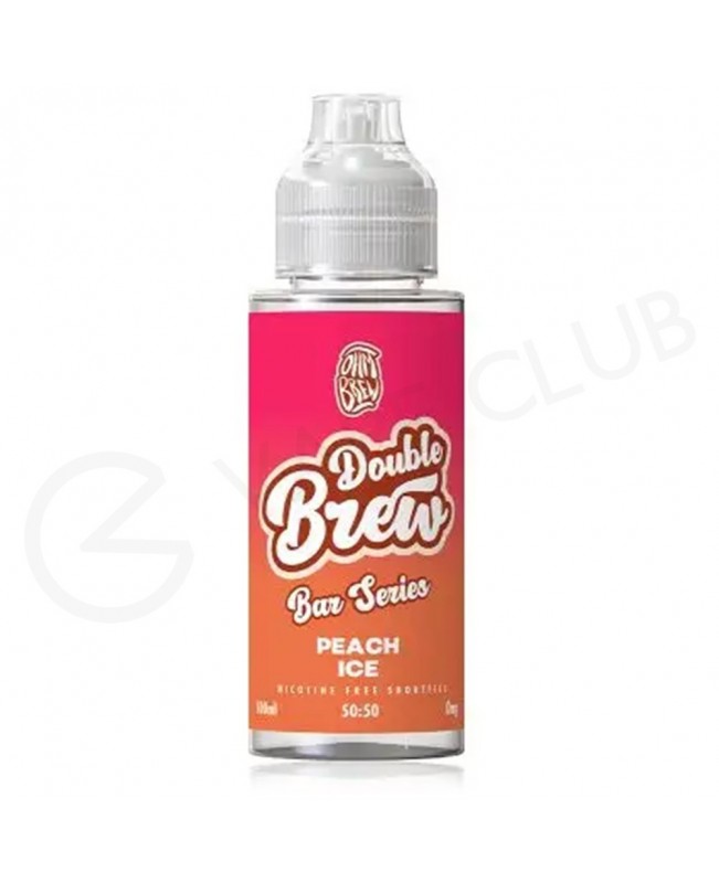 Peach Ice Shortfill E-Liquid by Double Brew Bar Series 100ml