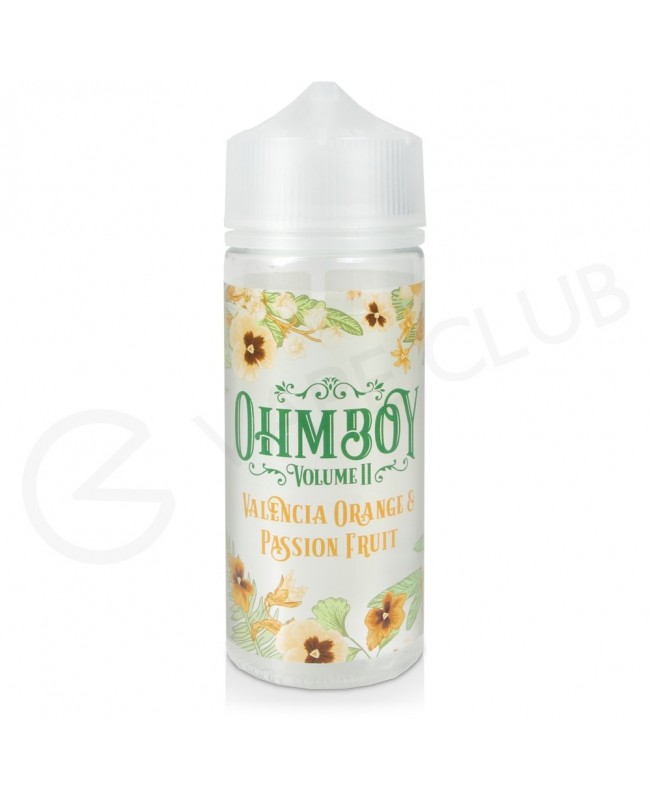 Valencia Orange & Passionfruit Shortfill E-Liquid by Ohm Boy Volume II 100ml