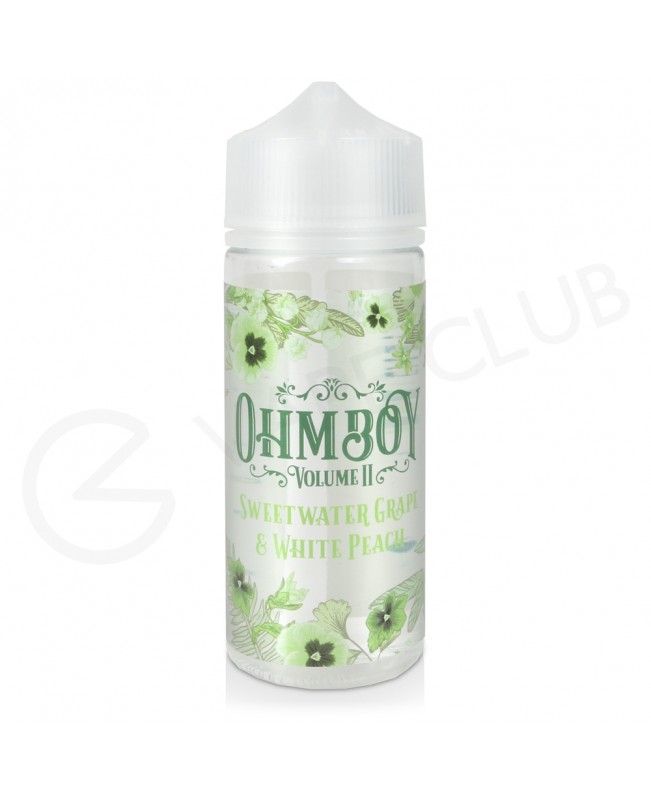 Sweet Water Grape & White Peach Shortfill E-Liquid by Ohm Boy Volume II 100ml