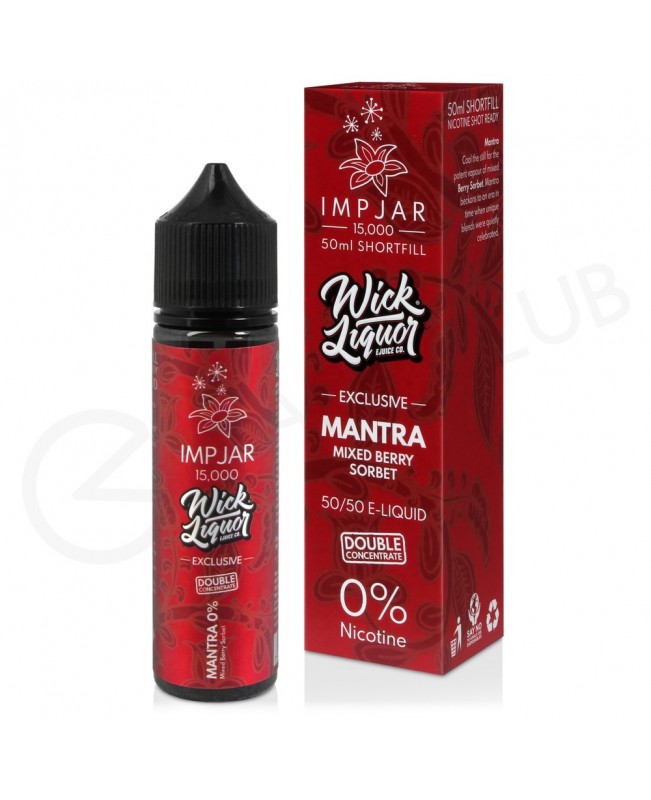 Mantra Shortfill E-Liquid by Imp Jar & Wick Liquor 50ml