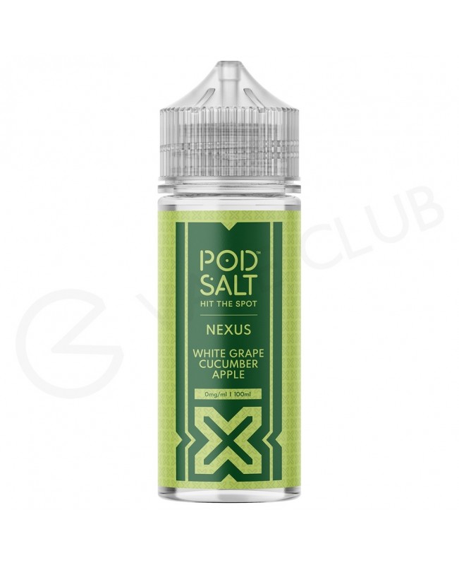 White Grape Cucumber Apple Shortfill E-Liquid by Pod Salt Nexus 100ml