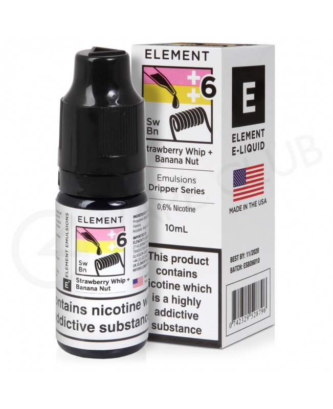 Strawberry Whip & Banana Nut E-Liquid by Element Emulsions