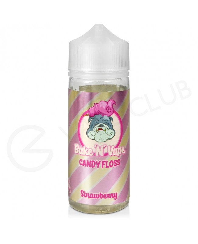 Candy Floss Strawberry Shortfill E-Liquid by Bake N Vape 100ml