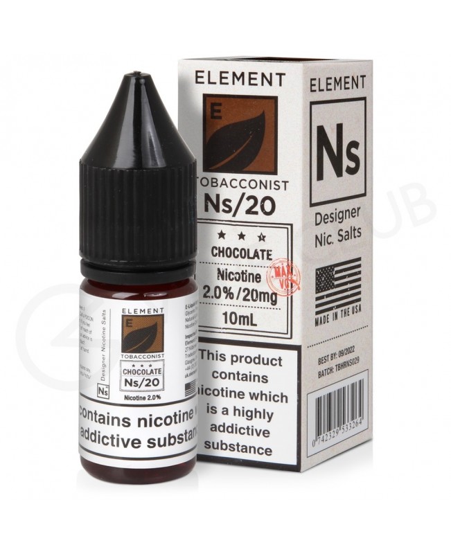 NS20, NS10 & NS5 Chocolate Tobacco E-Liquid By Element